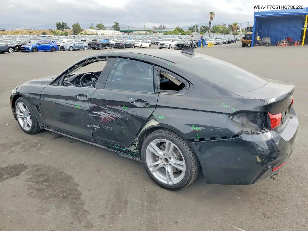 2017 BMW 4ER VIN WBA4F7C51HG786620 — фото 2