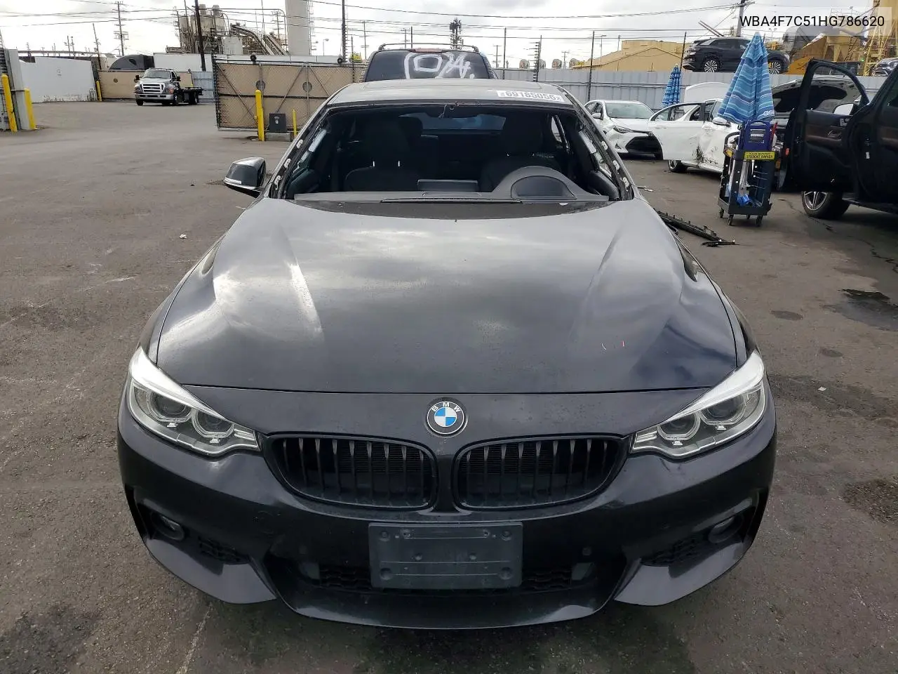 2017 BMW 4ER VIN WBA4F7C51HG786620 — фото 5