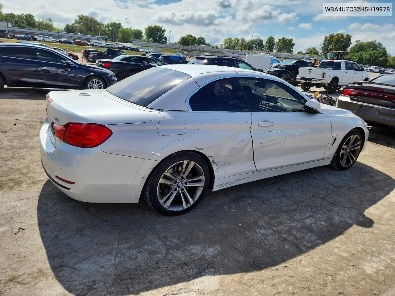 2017 BMW 4ER VIN WBA4U7C32H5H19978 — фото 3