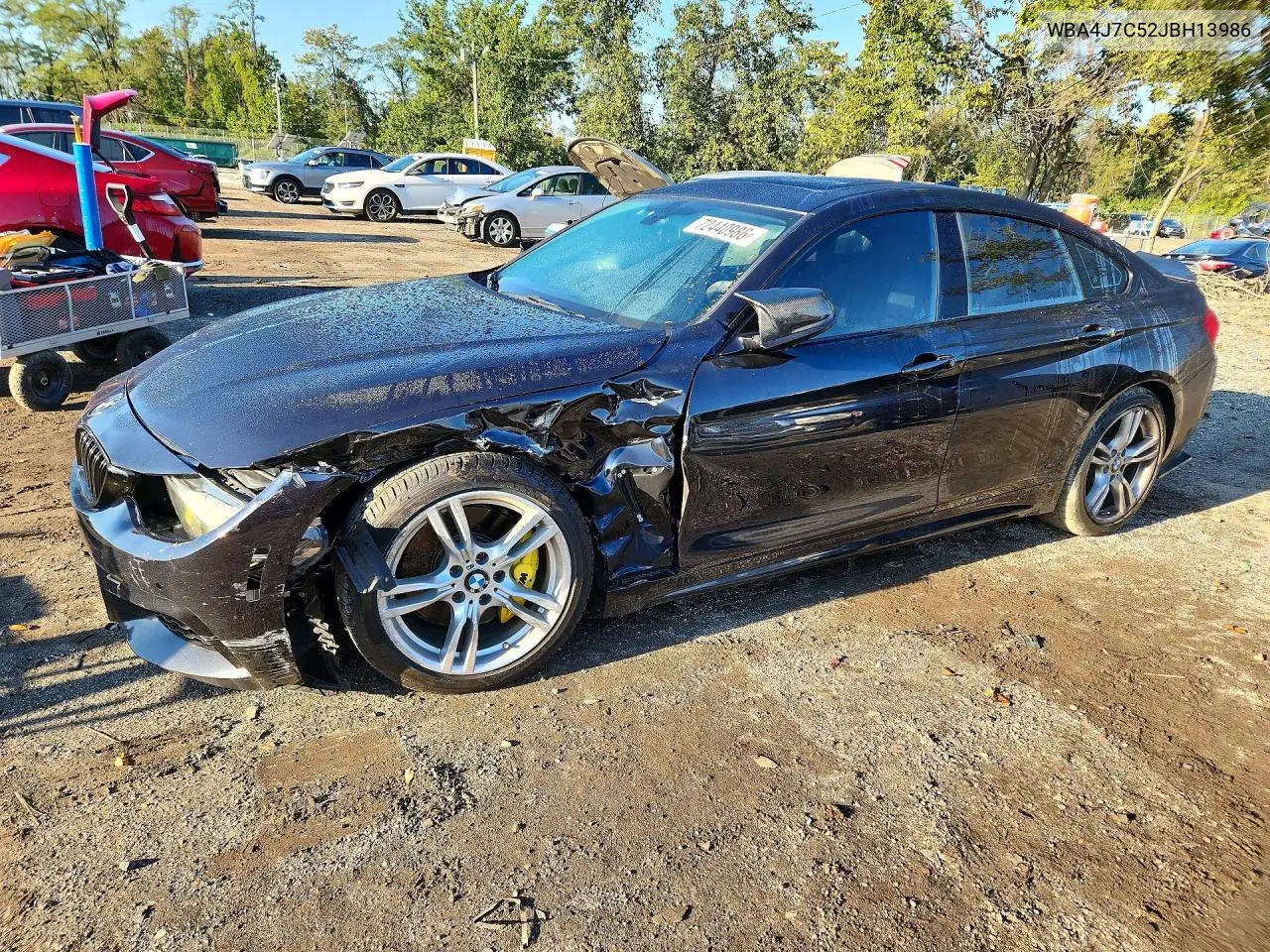BMW 4ER 2018, VIN WBA4J7C52JBH13986