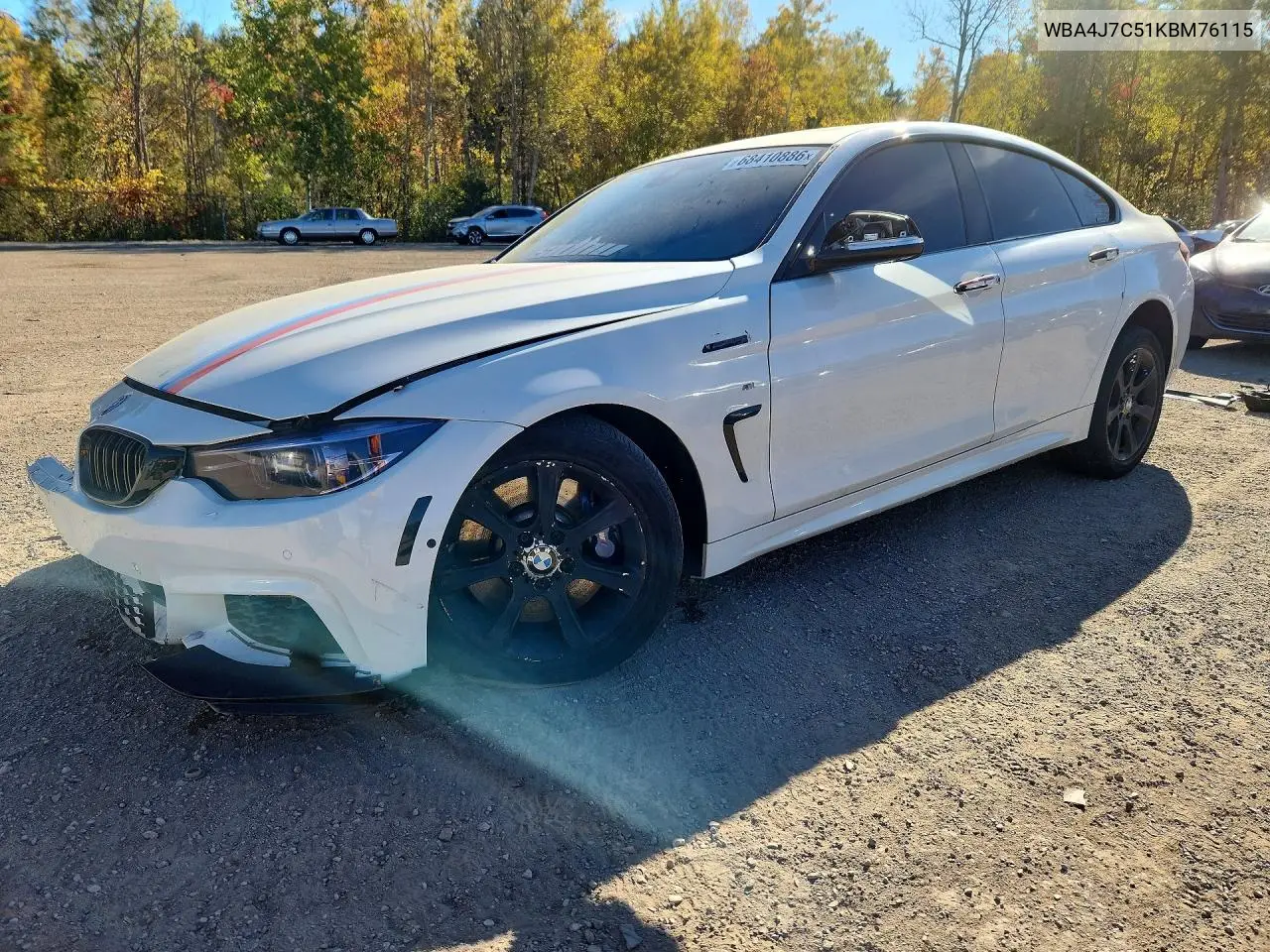 BMW 4ER 2019, VIN WBA4J7C51KBM76115