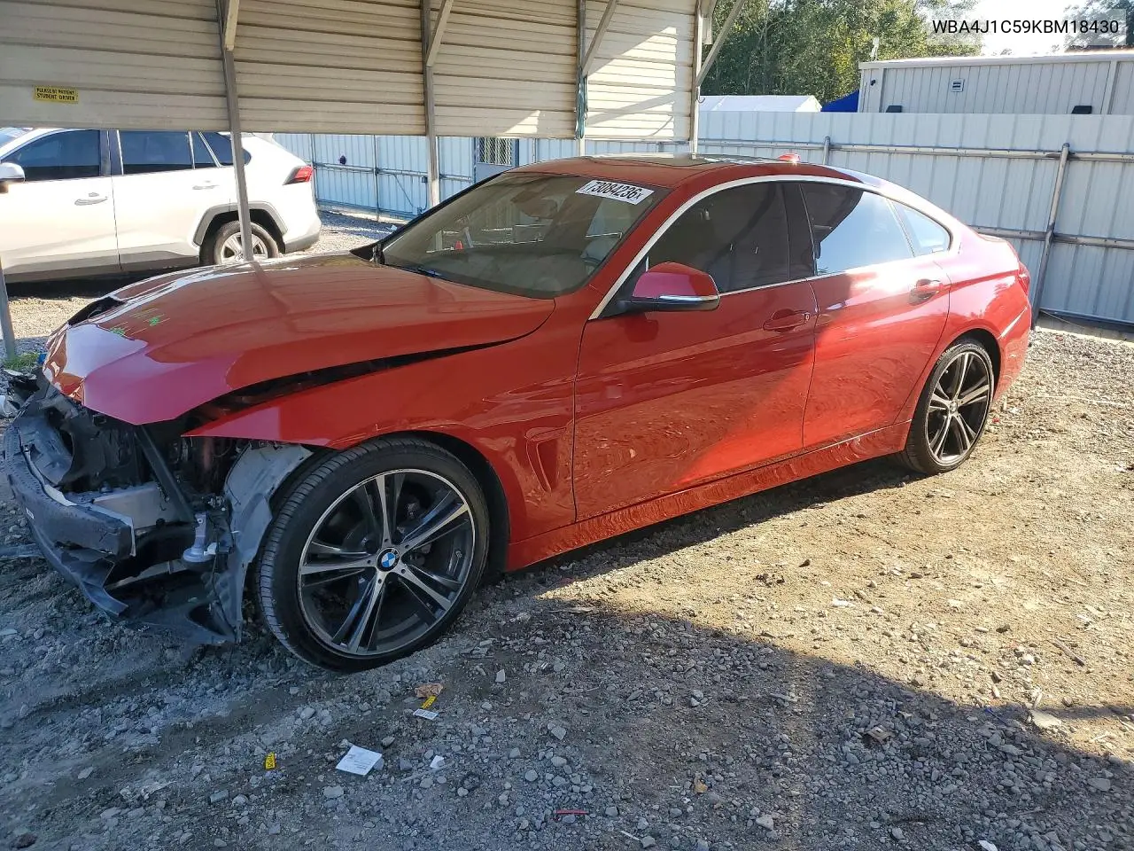 BMW 4ER 2019, VIN WBA4J1C59KBM18430