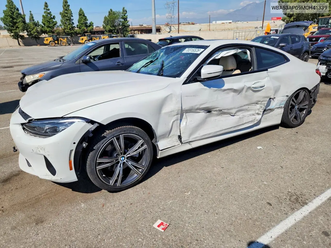 BMW 4ER 2021, VIN WBA53AP09MCH41339