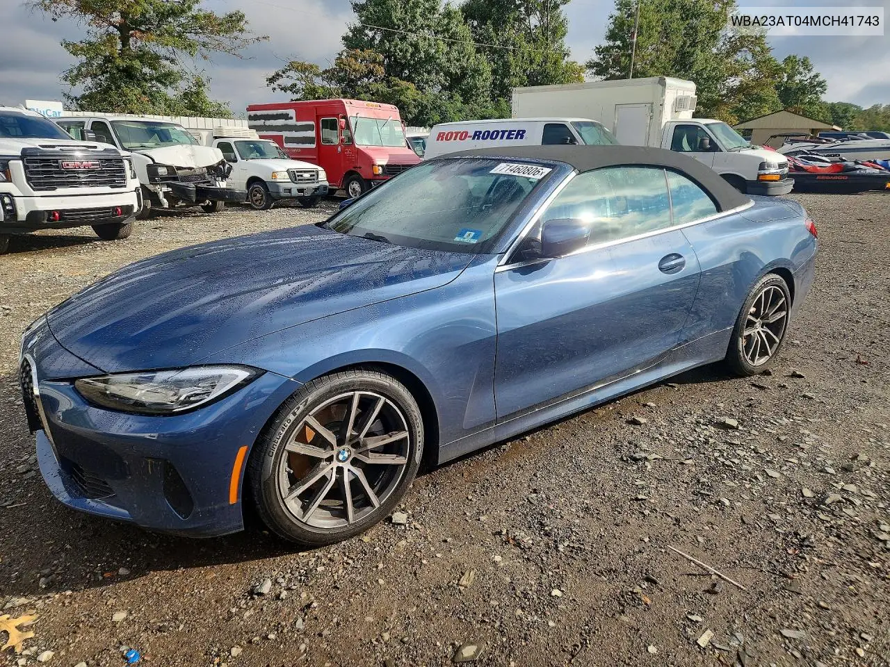 BMW 4ER 2021, VIN WBA23AT04MCH41743