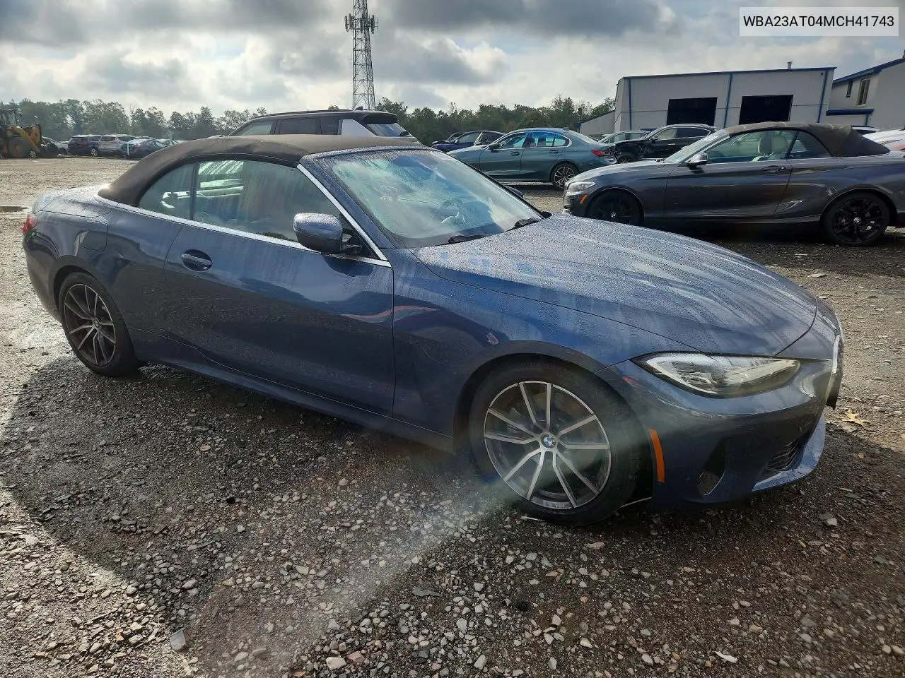 2021 BMW 4ER VIN WBA23AT04MCH41743 — фото 4