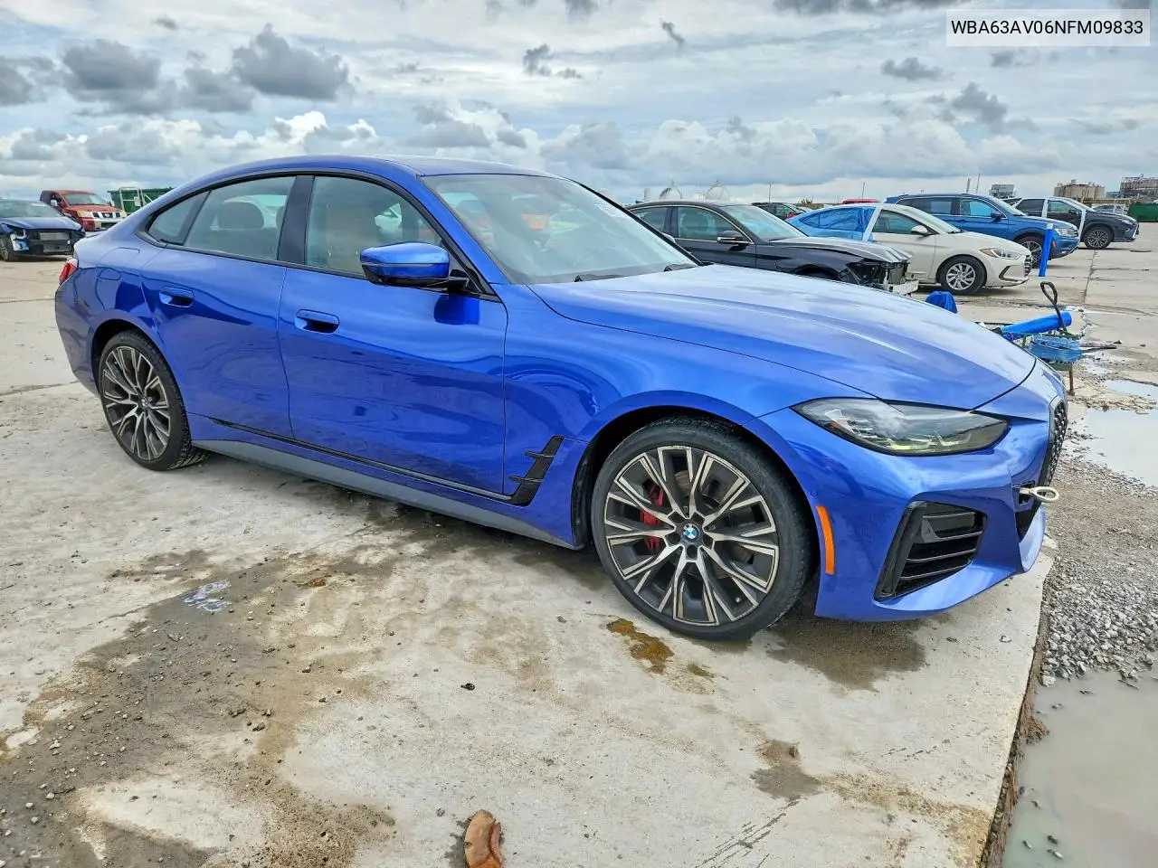 2022 BMW 4ER VIN WBA63AV06NFM09833 — фото 4