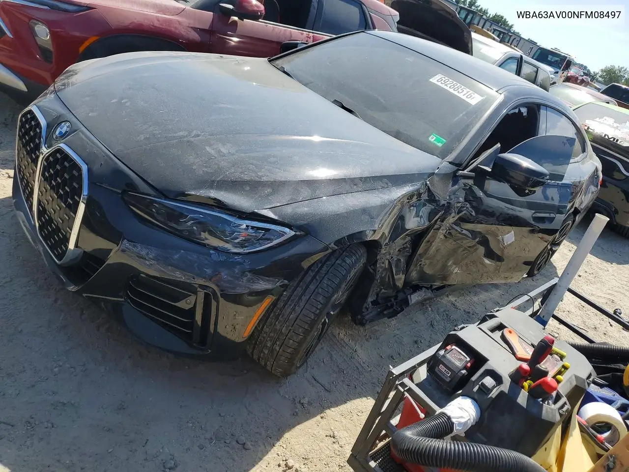 BMW 4ER 2022, VIN WBA63AV00NFM08497