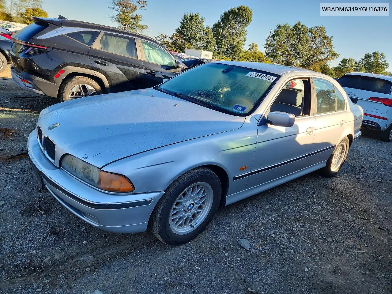 BMW 5ER 2000, VIN WBADM6349YGU16376