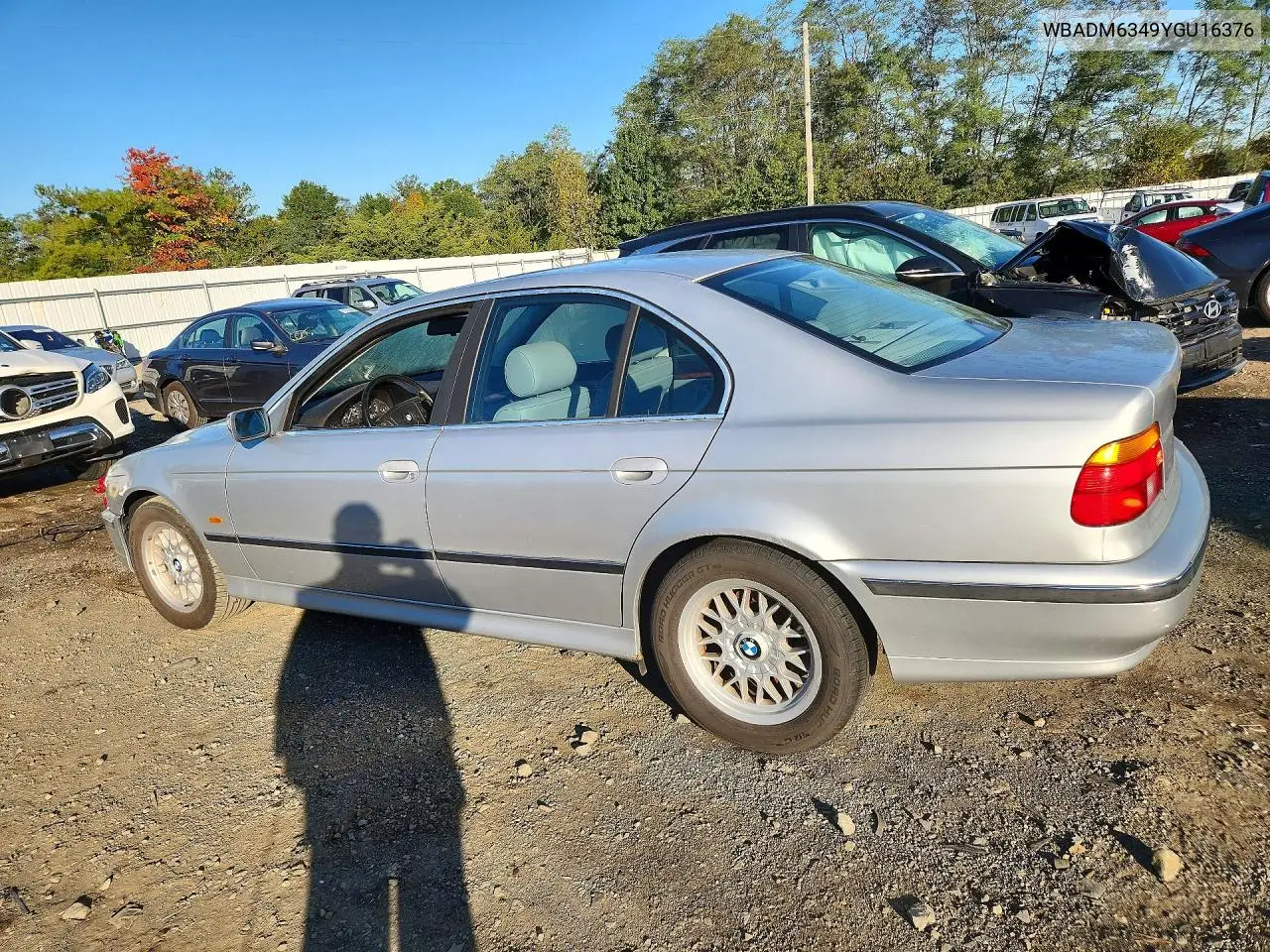 2000 BMW 5ER VIN WBADM6349YGU16376 — фото 2