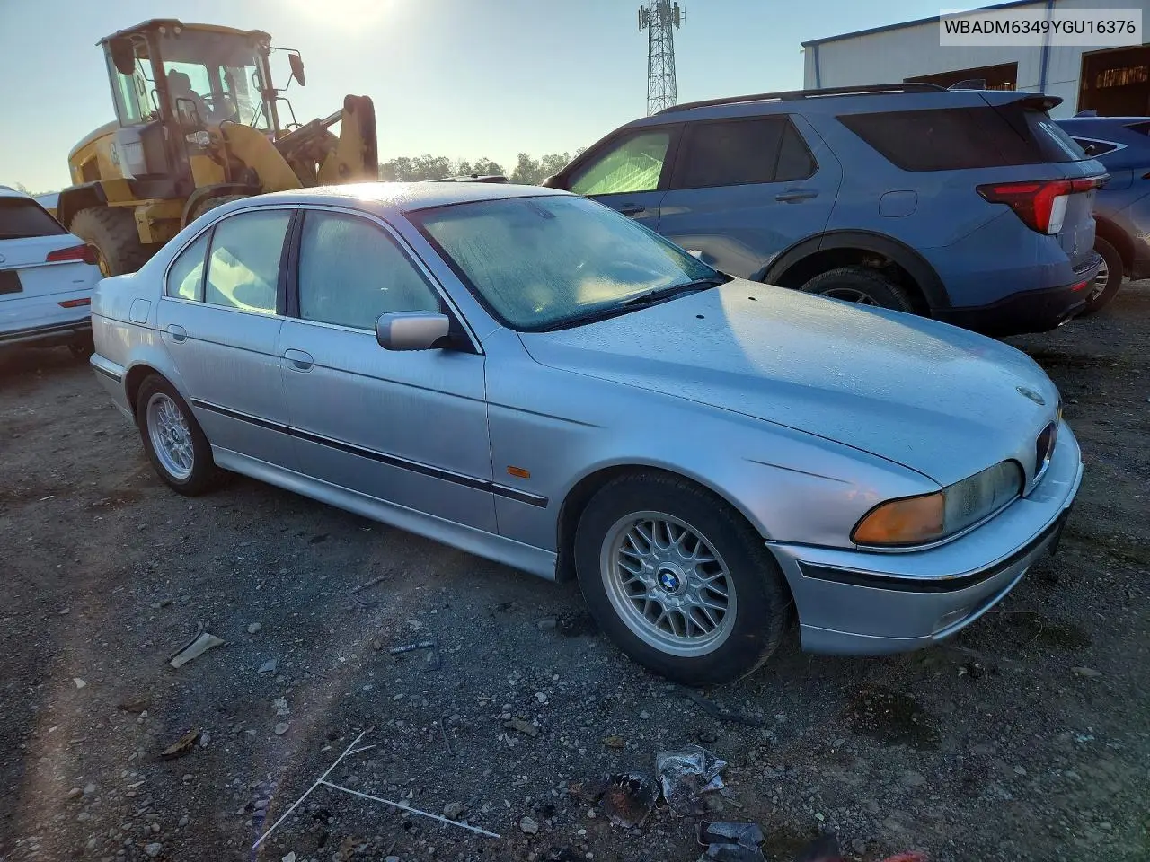 2000 BMW 5ER VIN WBADM6349YGU16376 — фото 4