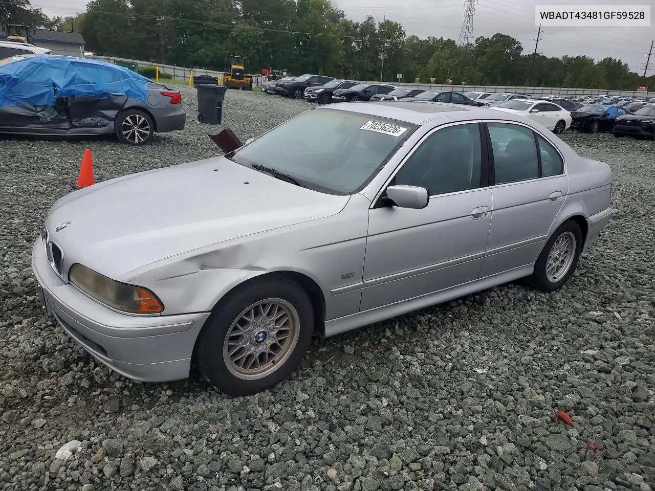 BMW 5ER 2001, VIN WBADT43481GF59528