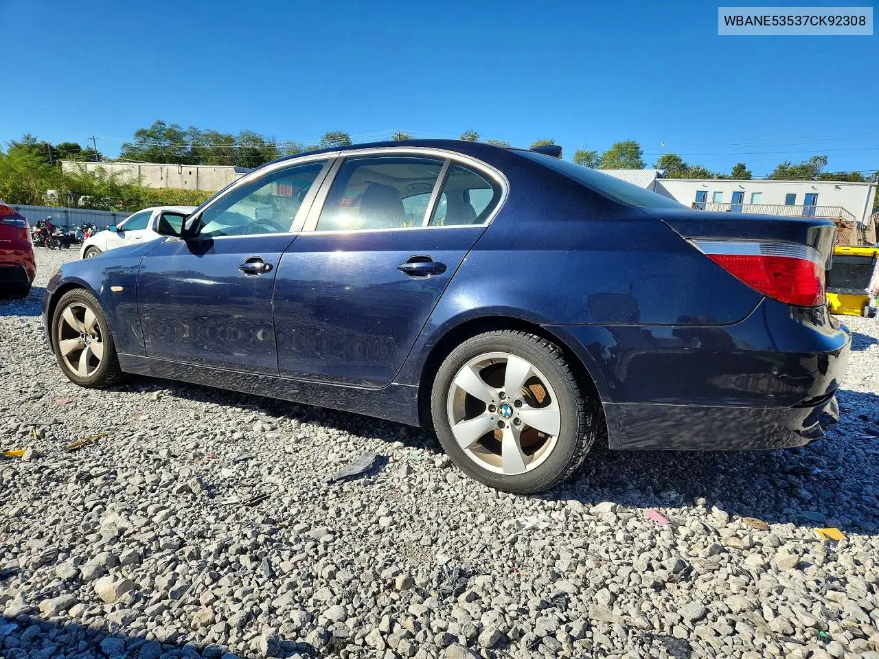 2007 BMW 5ER VIN WBANE53537CK92308 — фото 2