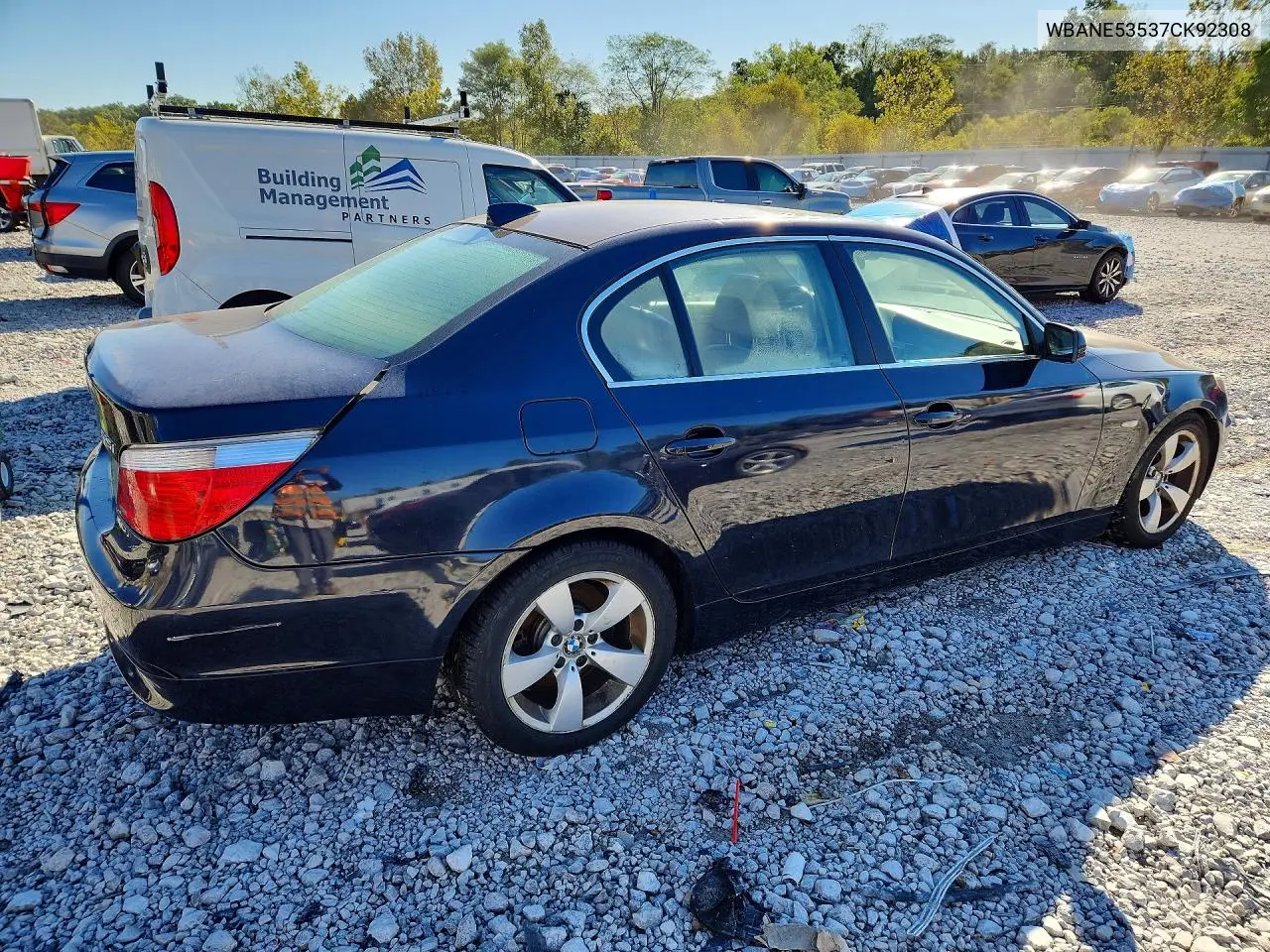 2007 BMW 5ER VIN WBANE53537CK92308 — фото 3