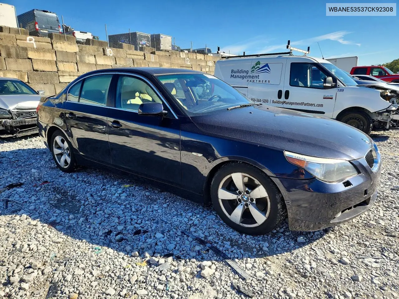 2007 BMW 5ER VIN WBANE53537CK92308 — фото 4