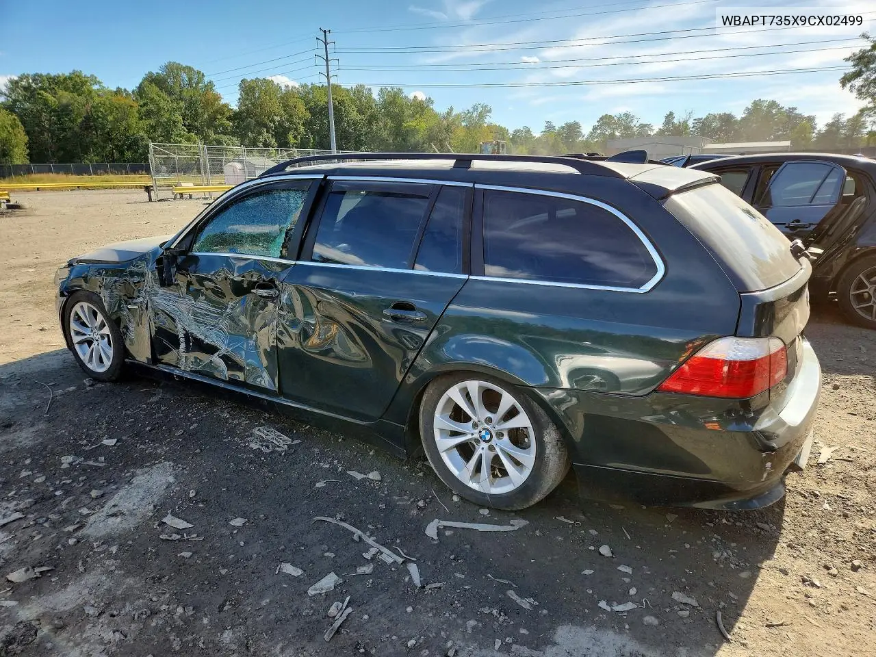2009 BMW 5ER VIN WBAPT735X9CX02499 — фото 2