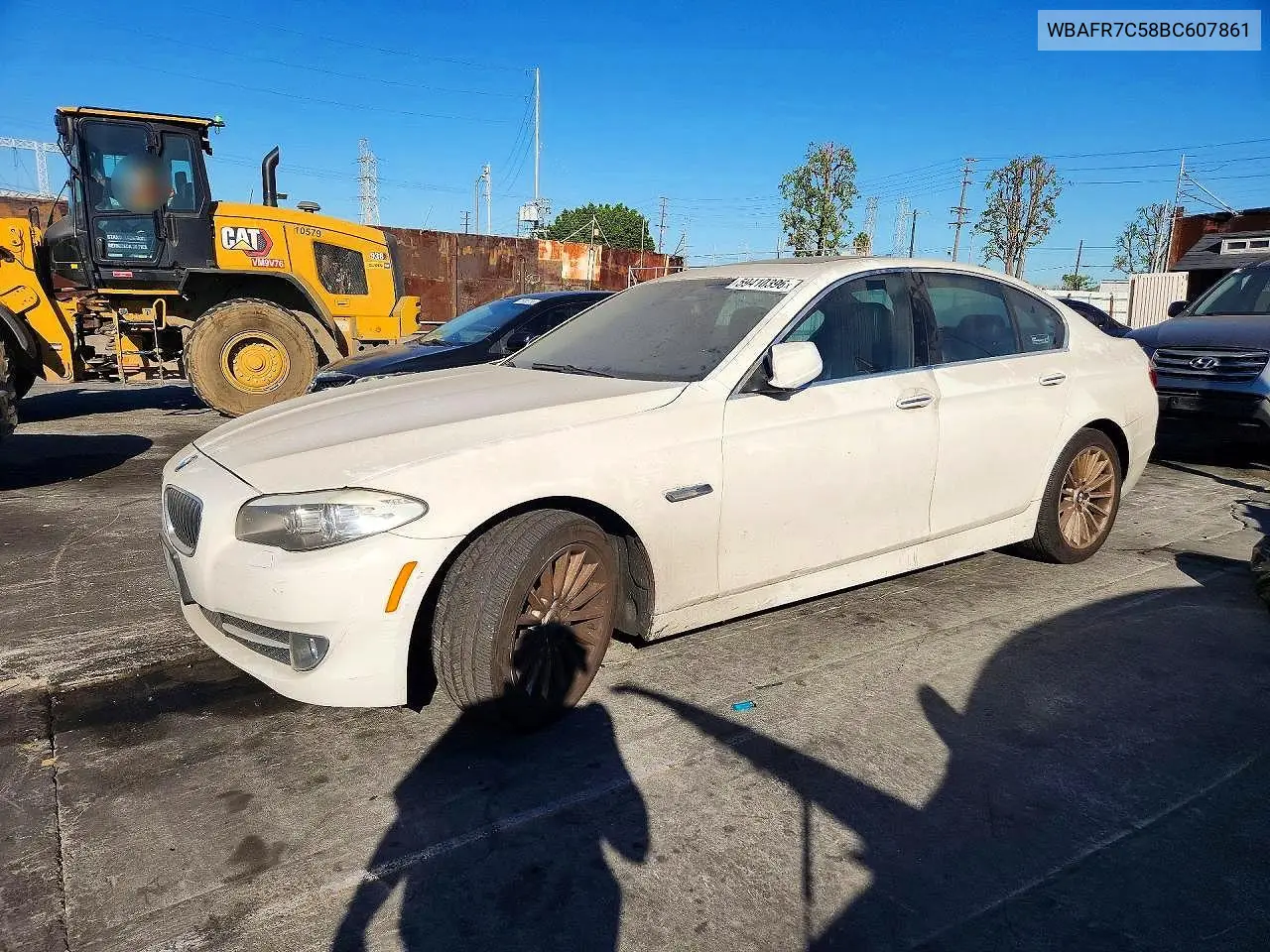 2011 BMW 5ER VIN WBAFR7C58BC607861 — фото 2