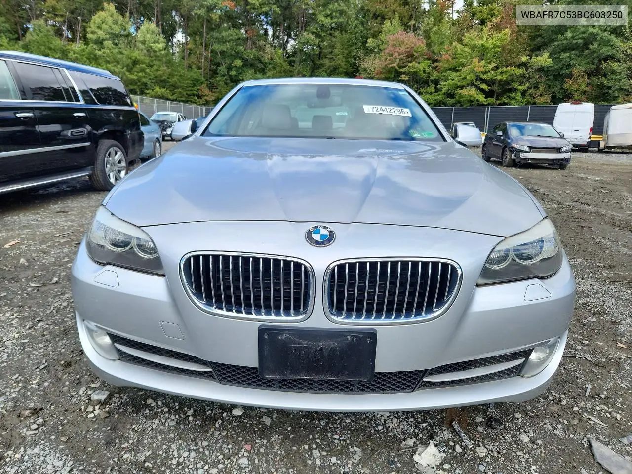 2011 BMW 5ER VIN WBAFR7C53BC603250 — фото 5