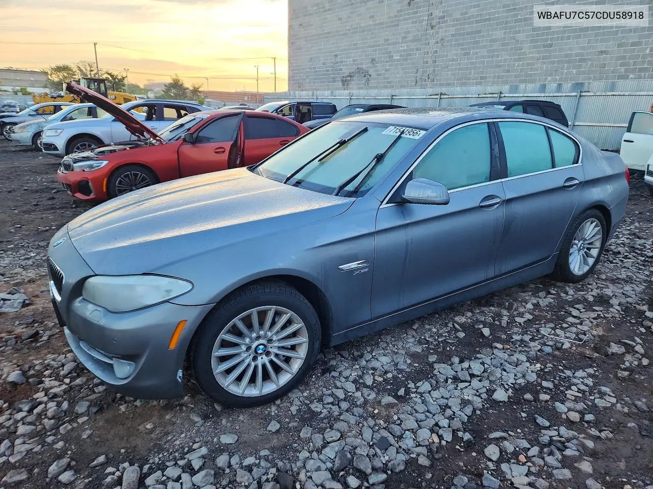 2012 BMW 5ER VIN WBAFU7C57CDU58918 — фото 2