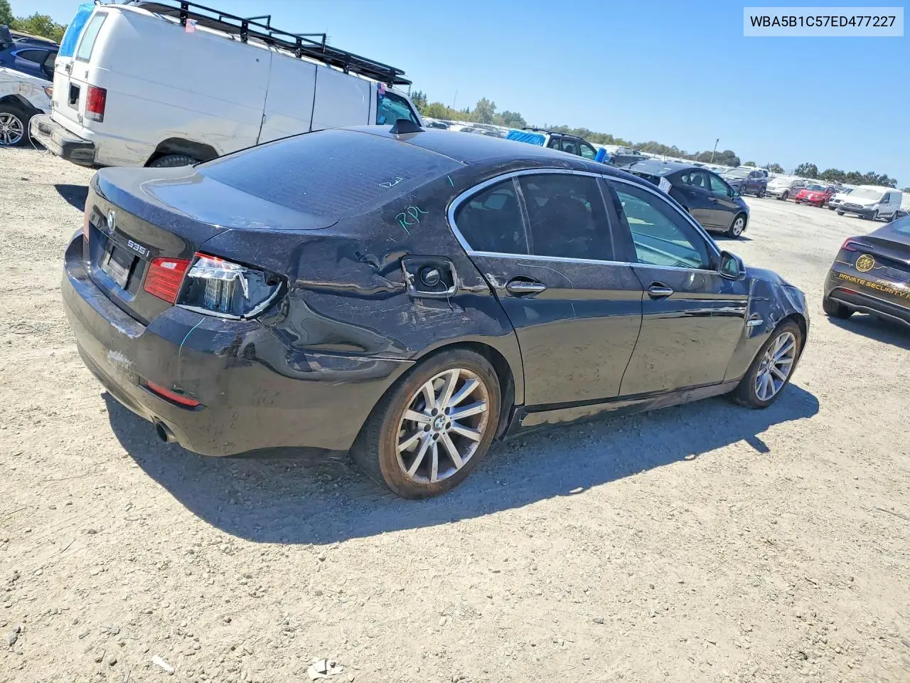 2014 BMW 5ER VIN WBA5B1C57ED477227 — фото 3