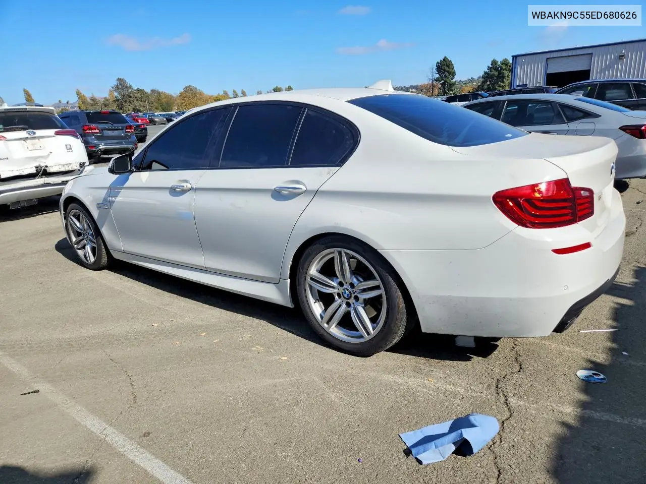 2014 BMW 5ER VIN WBAKN9C55ED680626 — фото 2