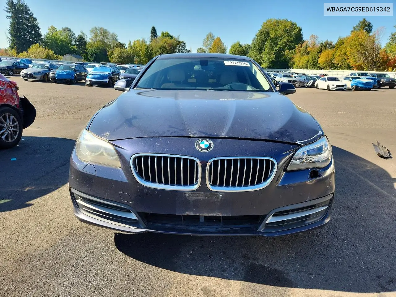 2014 BMW 5ER VIN WBA5A7C59ED619342 — фото 5