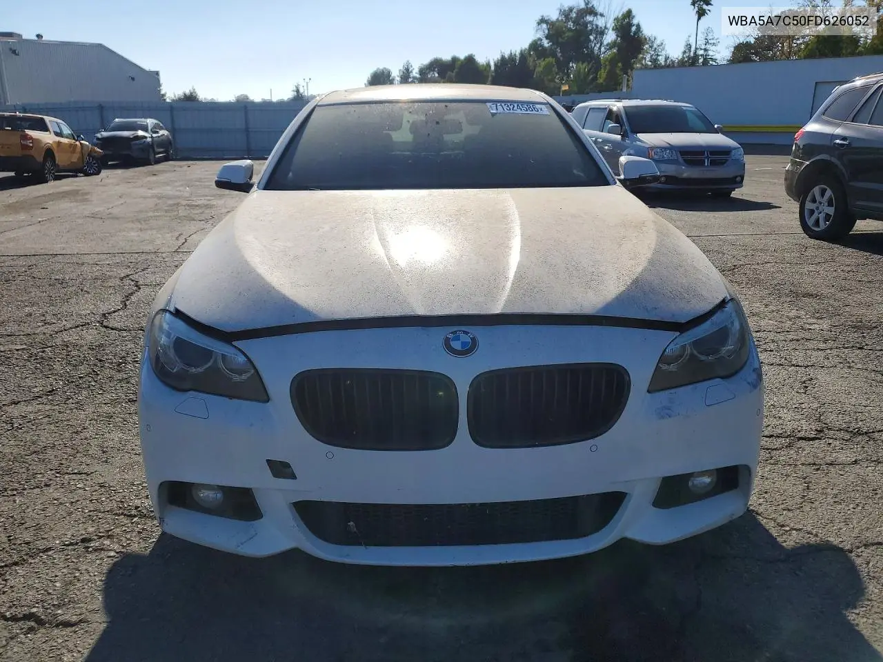 2015 BMW 5ER VIN WBA5A7C50FD626052 — фото 5