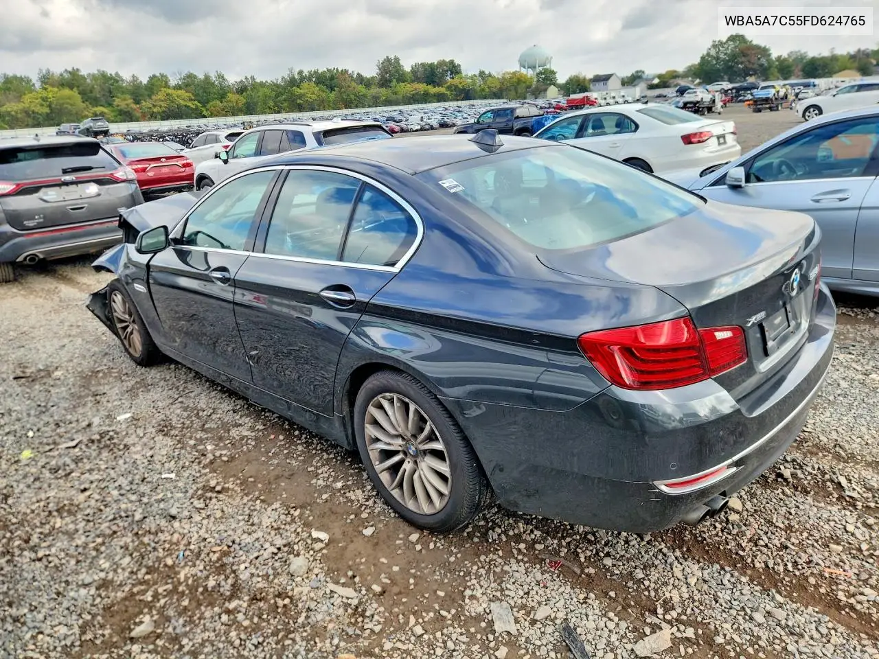 2015 BMW 5ER VIN WBA5A7C55FD624765 — фото 2