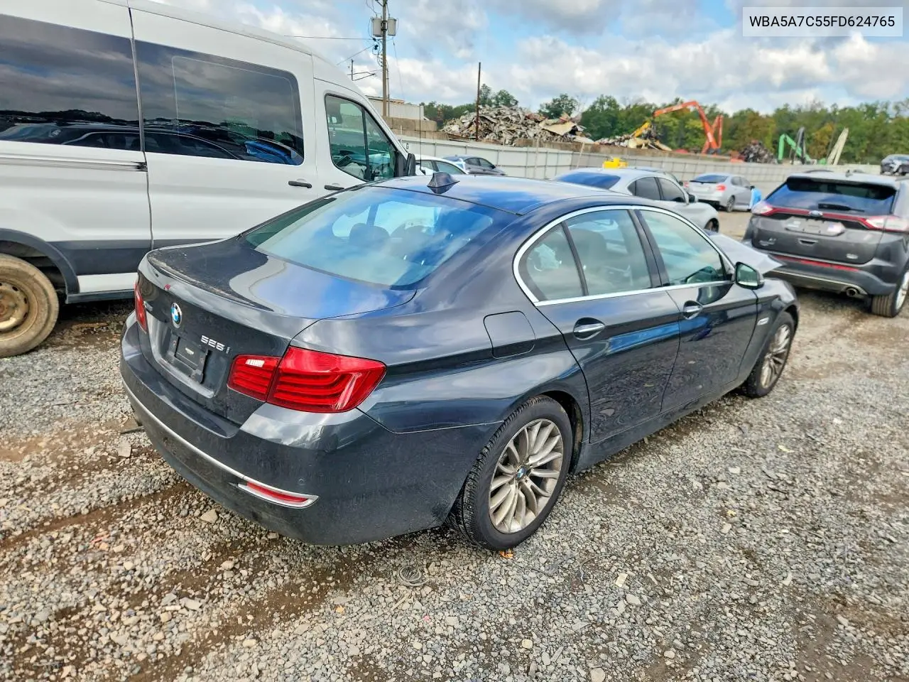 2015 BMW 5ER VIN WBA5A7C55FD624765 — фото 3