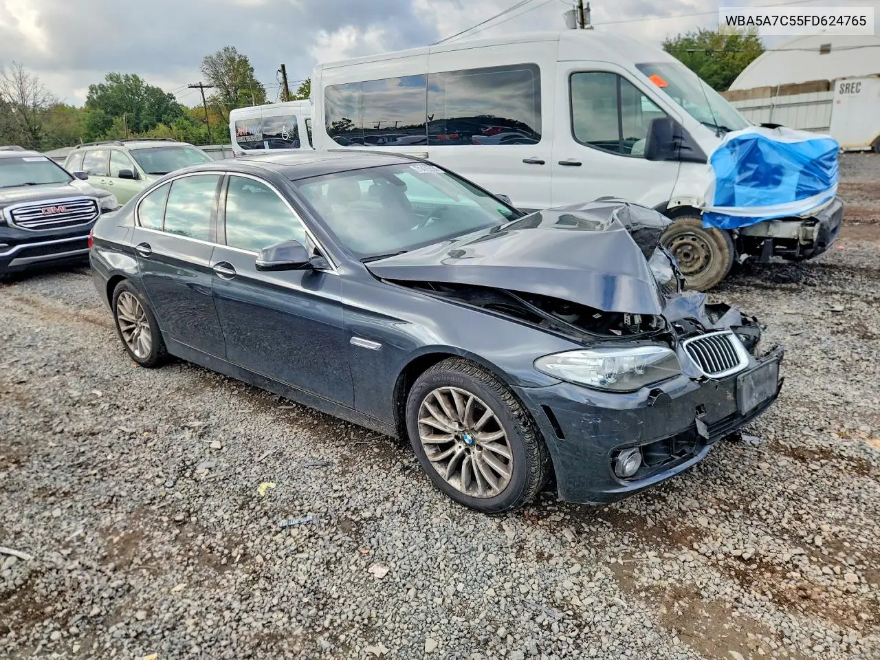 2015 BMW 5ER VIN WBA5A7C55FD624765 — фото 4