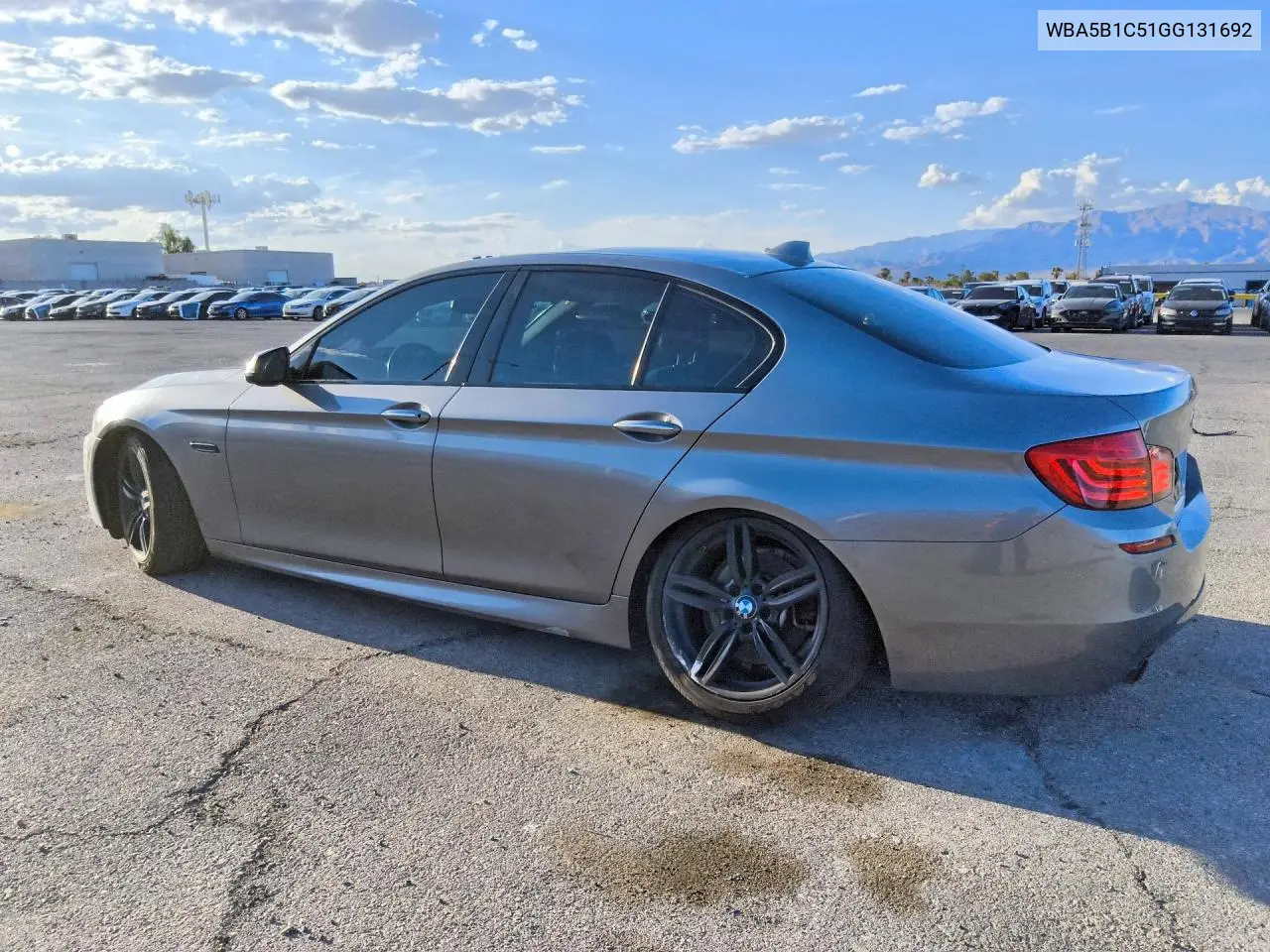 2016 BMW 5ER VIN WBA5B1C51GG131692 — фото 2