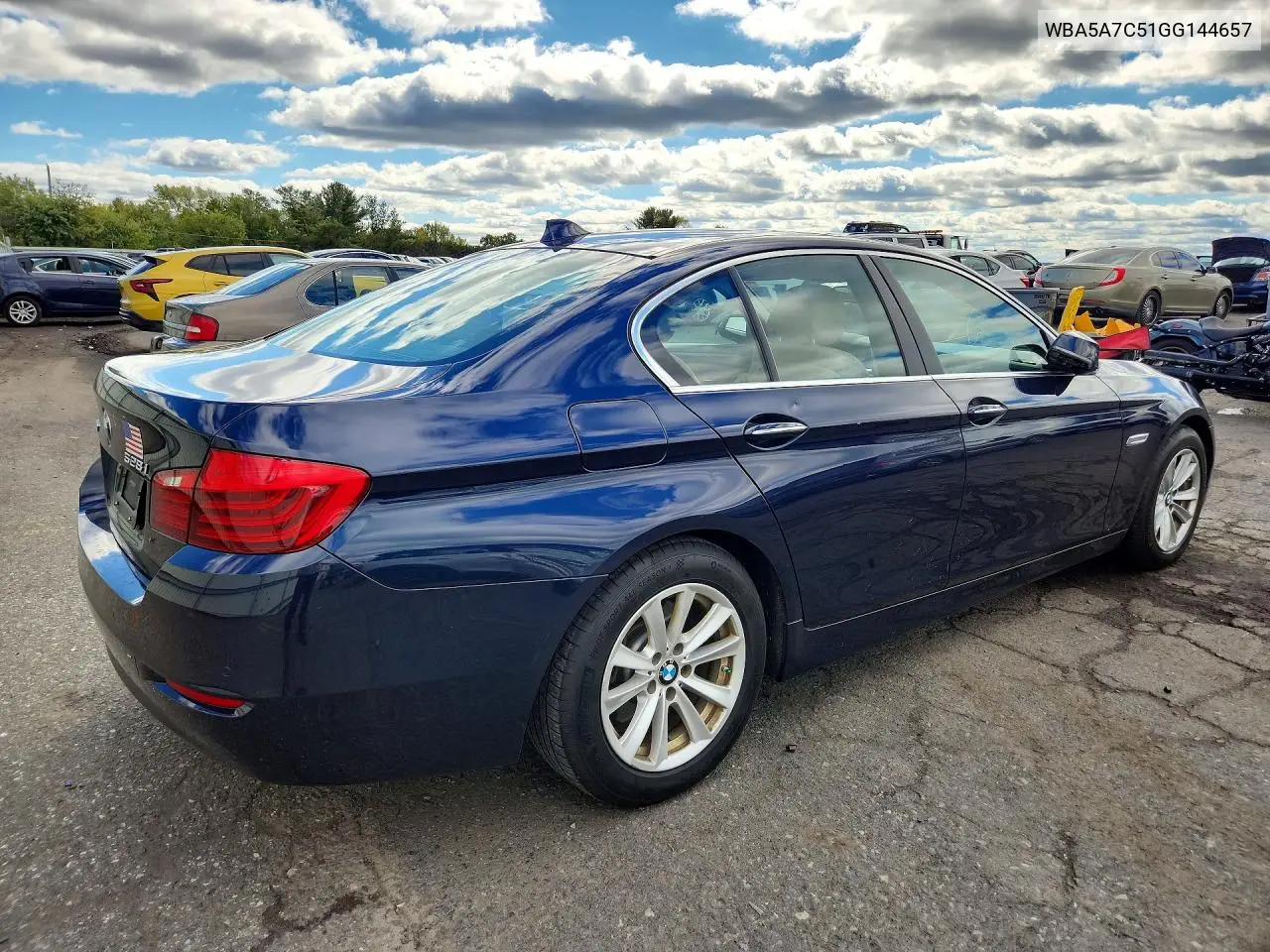 2016 BMW 5ER VIN WBA5A7C51GG144657 — фото 3