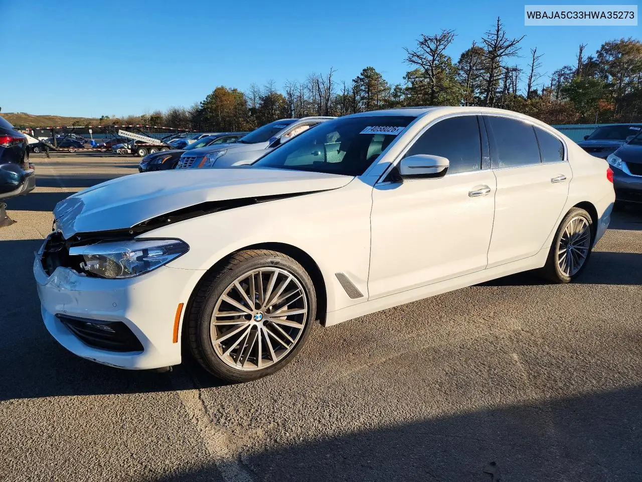 BMW 5ER 2017, VIN WBAJA5C33HWA35273