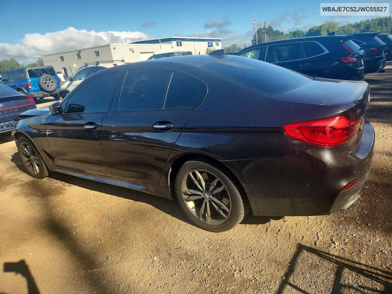 2018 BMW 5ER VIN WBAJE7C52JWC55527 — фото 2