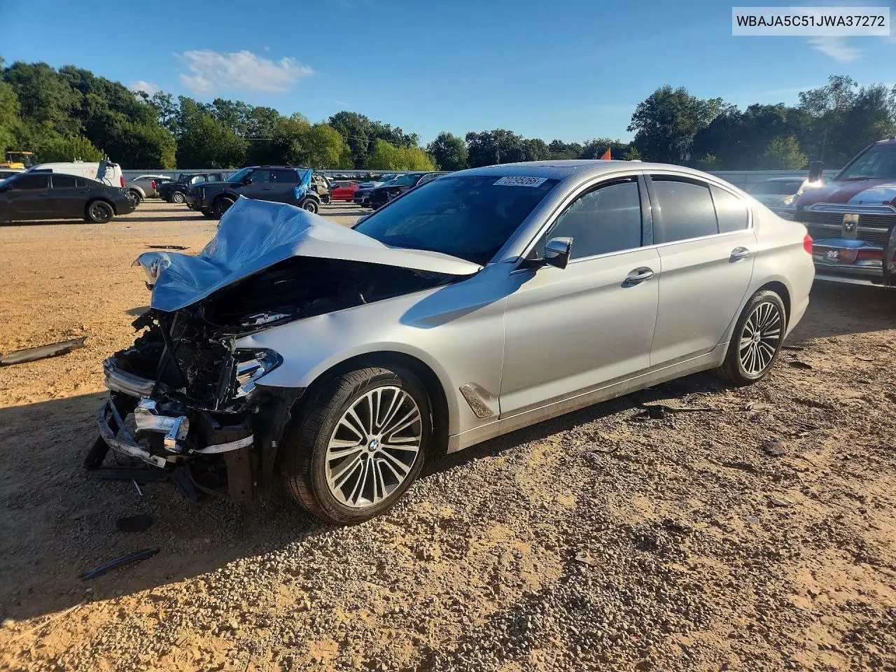 BMW 5ER 2018, VIN WBAJA5C51JWA37272