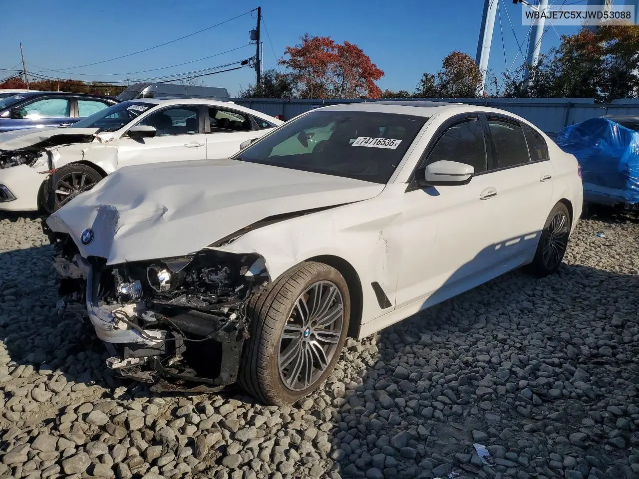 BMW 5ER 2018, VIN WBAJE7C5XJWD53088