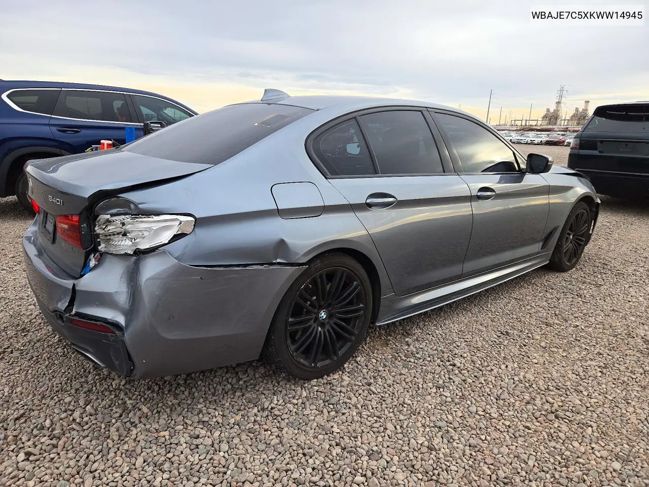 2019 BMW 5ER VIN WBAJE7C5XKWW14945 — фото 3