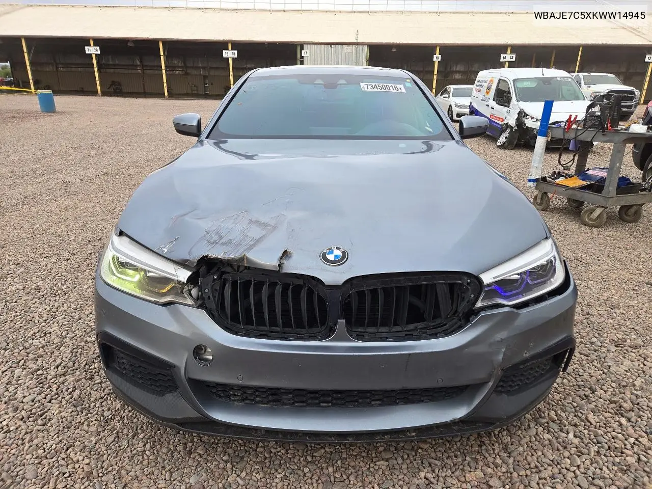 2019 BMW 5ER VIN WBAJE7C5XKWW14945 — фото 5