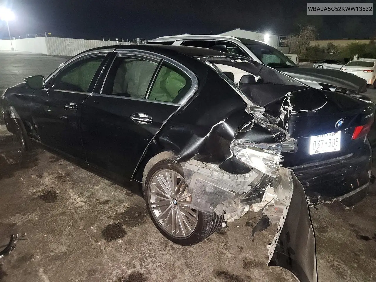 2019 BMW 5ER VIN WBAJA5C52KWW13532 — фото 2
