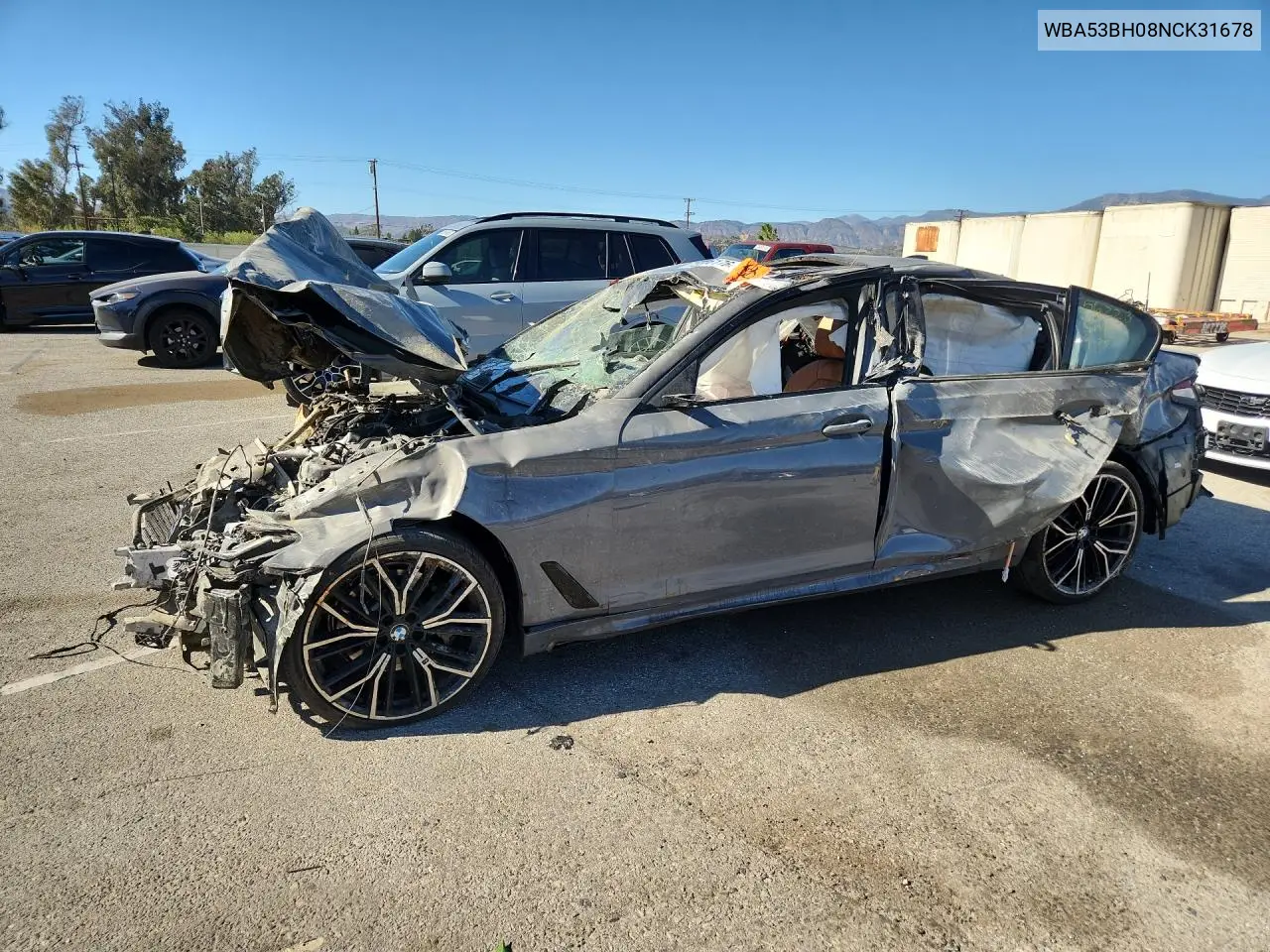 BMW 5ER 2022, VIN WBA53BH08NCK31678