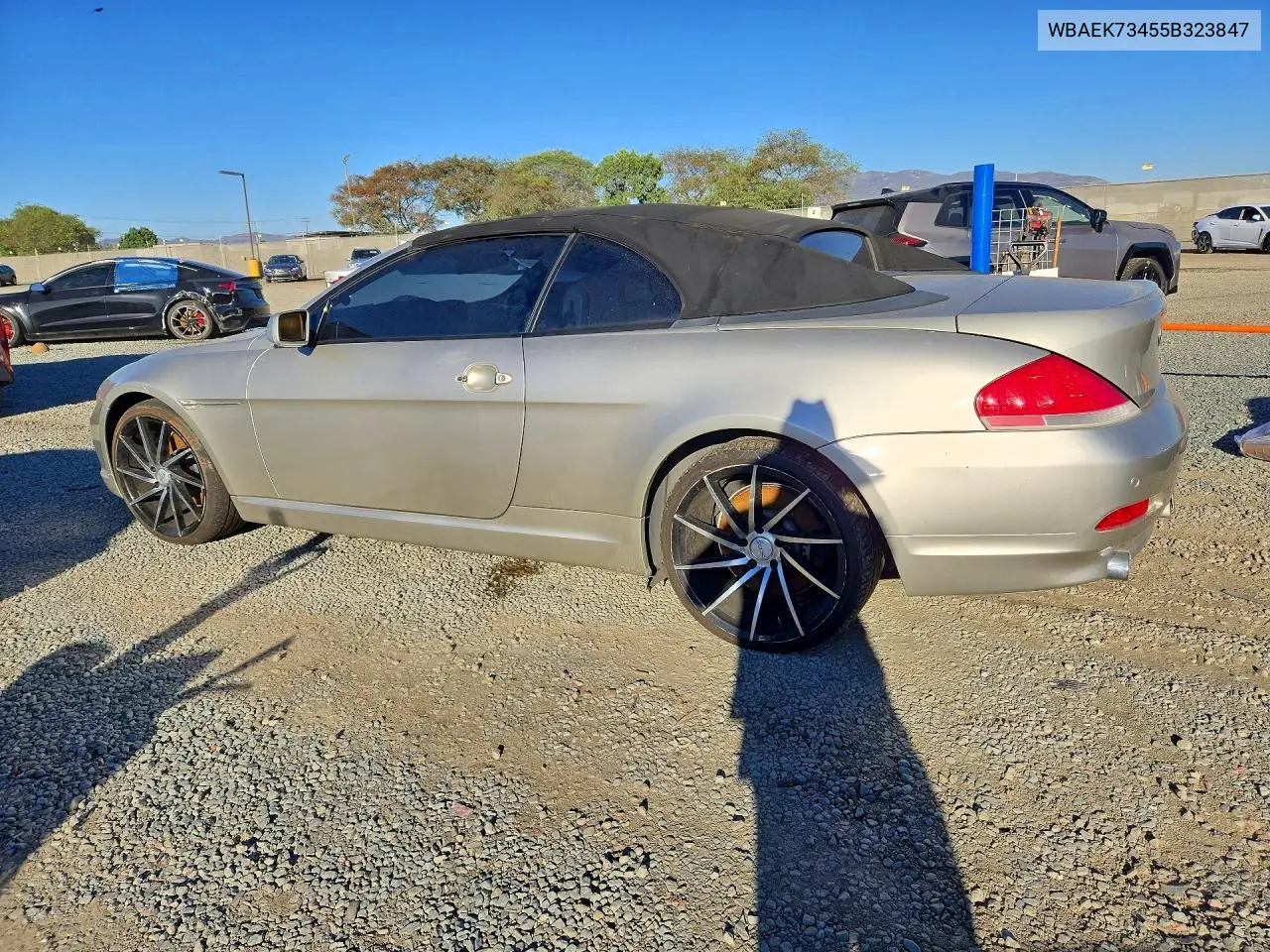 2005 BMW 6ER VIN WBAEK73455B323847 — фото 2
