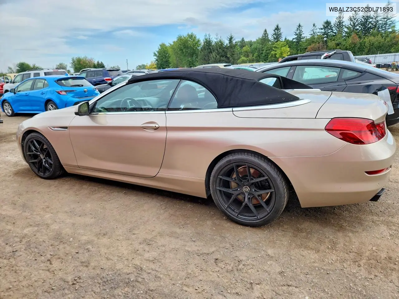 2012 BMW 6ER VIN WBALZ3C52CDL71893 — фото 2