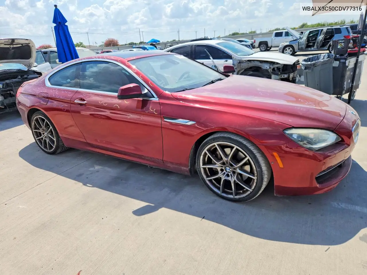 2012 BMW 6ER VIN WBALX3C50CDV77316 — фото 4