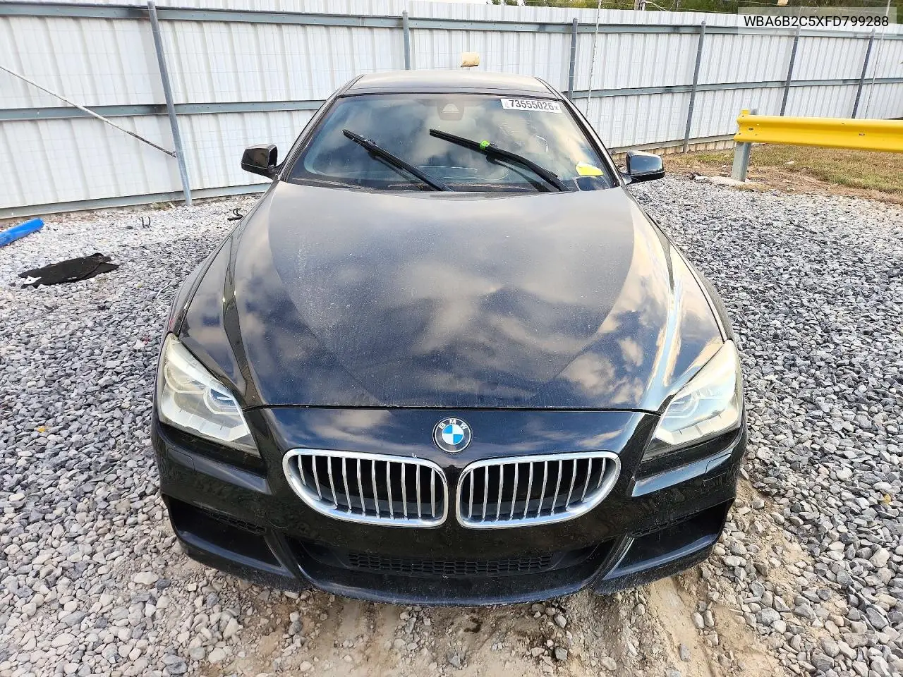 2015 BMW 6ER VIN WBA6B2C5XFD799288 — фото 5