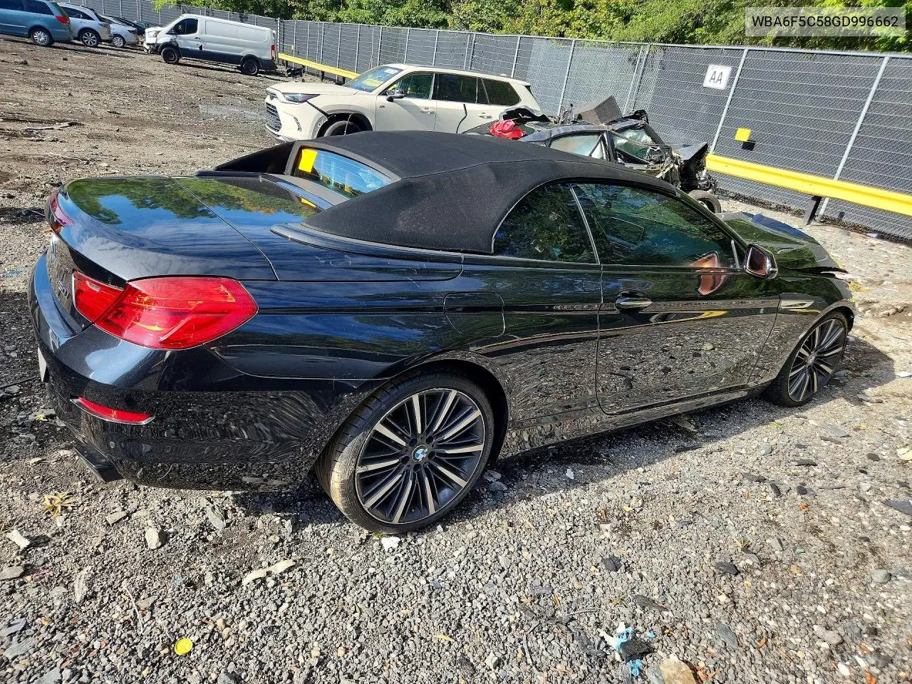2016 BMW 6ER VIN WBA6F5C58GD996662 — фото 3