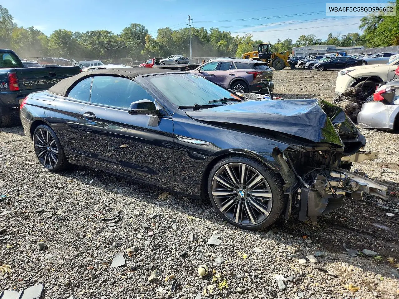 2016 BMW 6ER VIN WBA6F5C58GD996662 — фото 4