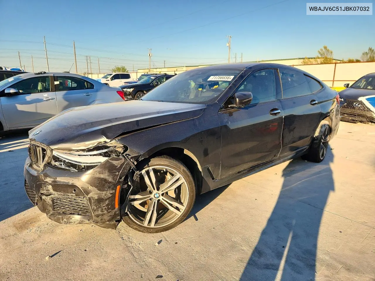 BMW 6ER 2018, VIN WBAJV6C51JBK07032