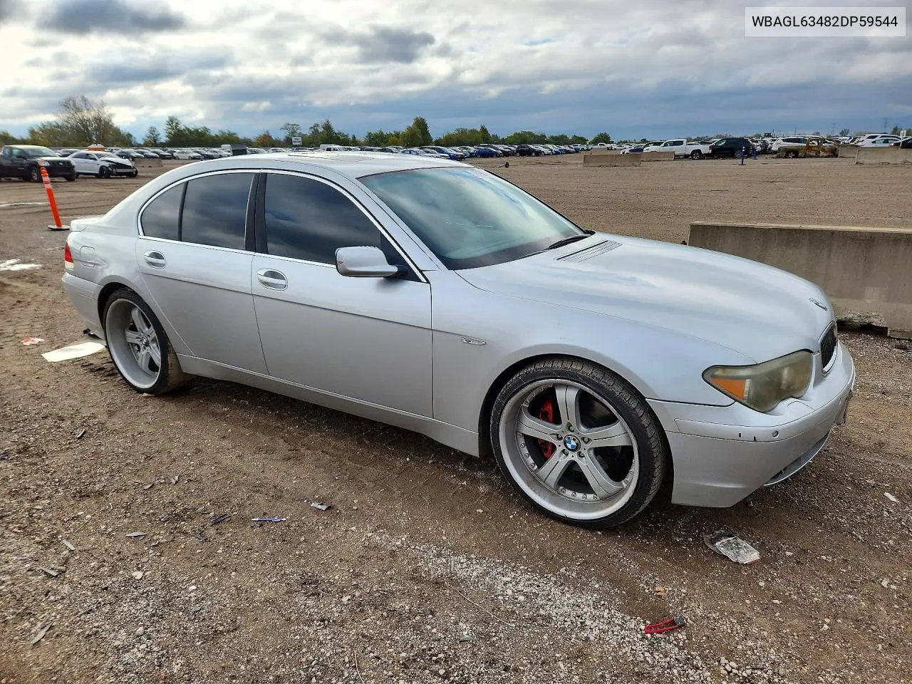 2002 BMW 7ER VIN WBAGL63482DP59544 — фото 4