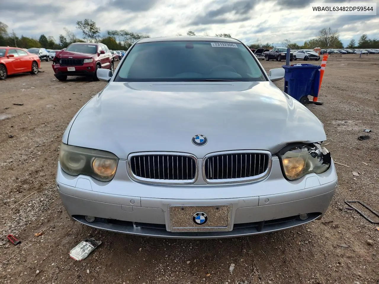 2002 BMW 7ER VIN WBAGL63482DP59544 — фото 5