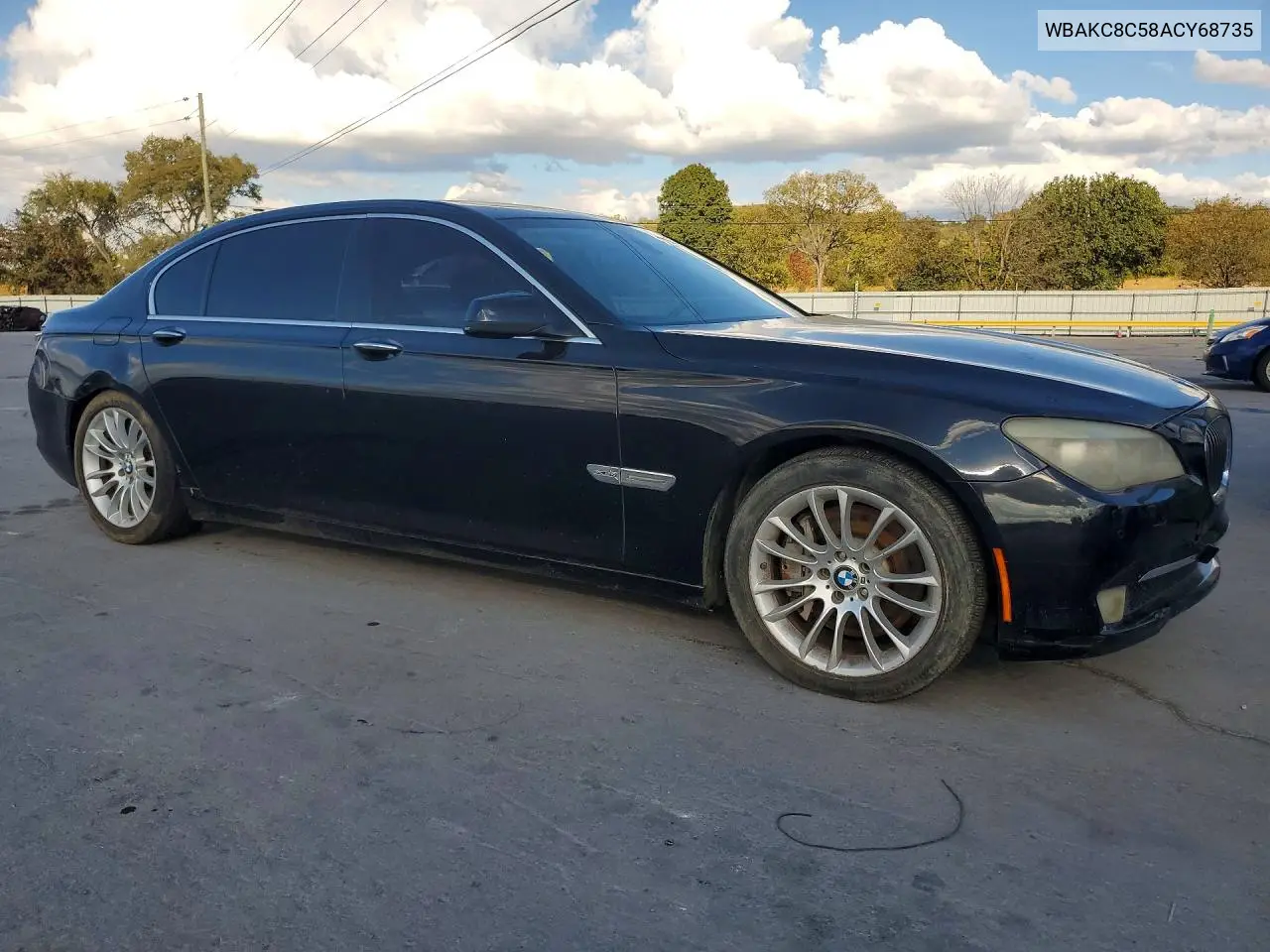 2010 BMW 7ER VIN WBAKC8C58ACY68735 — фото 4