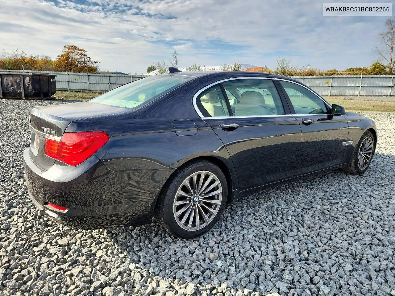 2011 BMW 7ER VIN WBAKB8C51BC852266 — фото 3